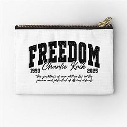 Freedom Charlie Kirk Great American Patriot Hero Pouch