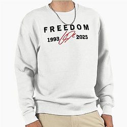Freedom Red Signature Charlie Kirk Tribute Pullover Sweatshirt