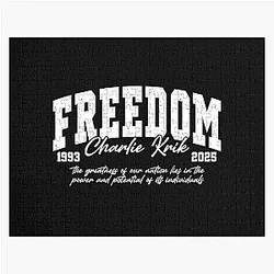 Freedom Charlie Kirk Great American Patriot Hero Puzzle