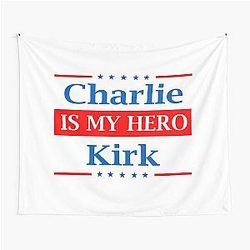 Charlie Kirk Tapestry