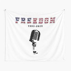 Freedom Charlie Kirk 1993-2025 Tapestry
