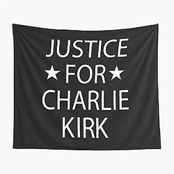 of Charlie Kirk Tapestry