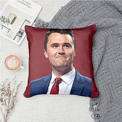 Charlie Kirk - Political Commentator and Author Charlie Kirk Pillows Cover