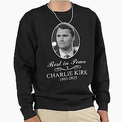 Charlie Kirk In Loving Memory Pullover Sweatshirt