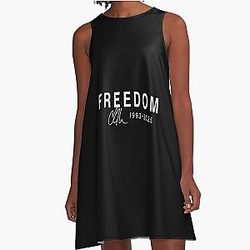 Freedom Charlie Kirk Red American Activists Turning Point In October We Wear Red 14th A-Line Dress