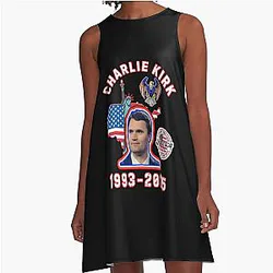 Rest in Peace Charlie Kirk A-Line Dress