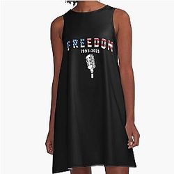 Freedom Charlie Kirk Live 1993-2025 A Line Dress