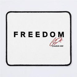 Freedom Charlie Kirk Signature Tribute Mouse Pad