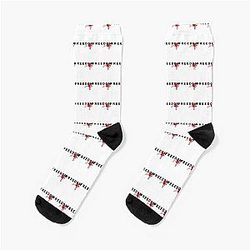 Freedom Blood Red Signature Tribute Socks by Charlie Kirk