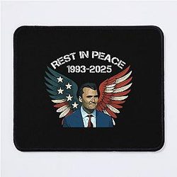 REST IN PEACE Charlie Kirk 1993-2025 - Pray for Charlie Kirk A Patriot Charlie Kirk Mouse Pad