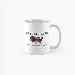 Charlie Kirk Great American Patriot Mug