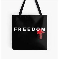 Freedom Blood Splatter Fight for Charlie Kirk Tote Bag