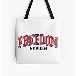 Freedom Charlie Kirk Tribute Tote Bag