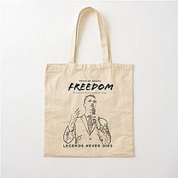 Freedom Charlie Kirk Cotton Tote Bag
