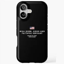 Commemorate Charlie Kirk with Faithful Servant iPhone Tough Case