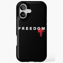 Freedom Blood Splatter Fight for Charlie Kirk iPhone Tough Case