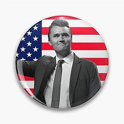 Charlie Kirk Flag Pin