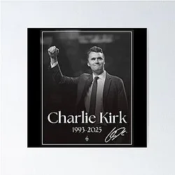 Charlie Kirk Signature Poster