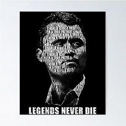 Charlie Kirk Legends Never Die Tribute Poster