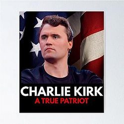Freedom Must Be Defended Charlie Kirk Tribute Poster