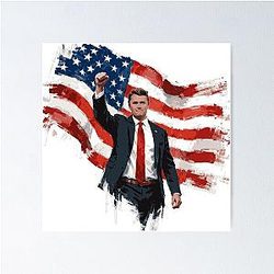 Charlie Kirk American Flag