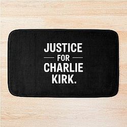 Charlie Kirk Bath Mat