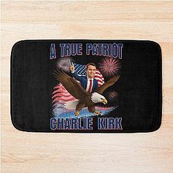 Charlie Kirk American Eagle Bath Mat