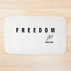 Freedom Charlie Kirk Bath Mat