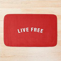 Live Free Charlie Kirk RIP Bath Mat
