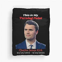 Charlie Kirk This is My Turning Point Duvet Cover