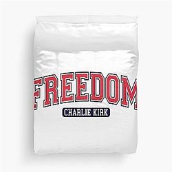 Charlie Kirk Freedom Tribute Duvet Cover