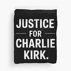 Charlie Kirk Duvet Cover