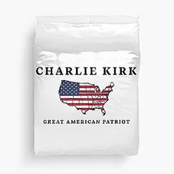 Charlie Kirk Great American Duvet Cover