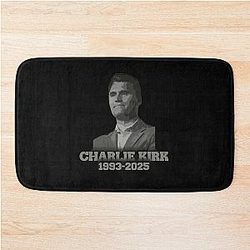 Charlie Kirk Bath Mat