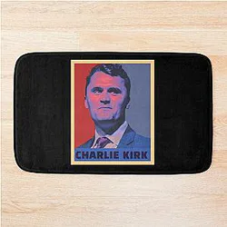 Rest in Peace Charlie Kirk Bath Mat