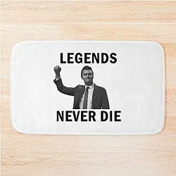 Charlie Kirk Legends Never Die Bold - Pray for Charlie Kirk Bath Mat