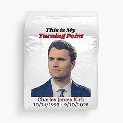 Charlie Kirk This is My Turning Point Duvet Cover