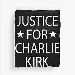 Charlie Kirk Duvet Cover