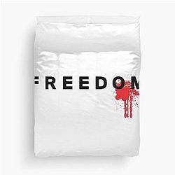Freedom Blood Fight for Charlie Kirk Duvet Cover