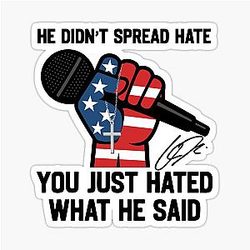 Charlie Kirk in memory of the patriot USA Sticker