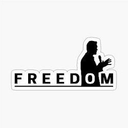 FREEDOM CHARLIE KIRK Sticker