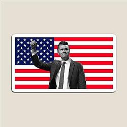 CHARLIE KIRK FLAG Magnet