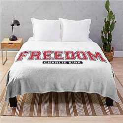 Freedom Charlie Kirk Tribute Blanket