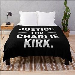 Charlie Kirk Throw Blanket