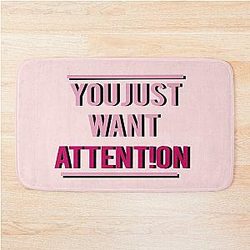 Attention Charlie Puth Bath Mat
