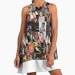 Charlie Puth Collage A Line Dress