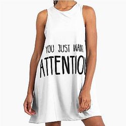 You Want Attention - Charlie Puth A Line Dress