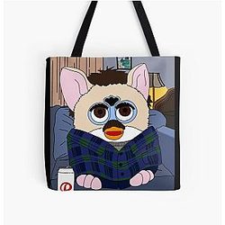 Furby Twilight Charlie's Swan All Over Print Tote Bag