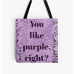 You like Purple right Charlie Swan All Over Print Tote Bag