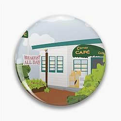 Twilight Carver Cafe Fanart Charlie Swan Pin